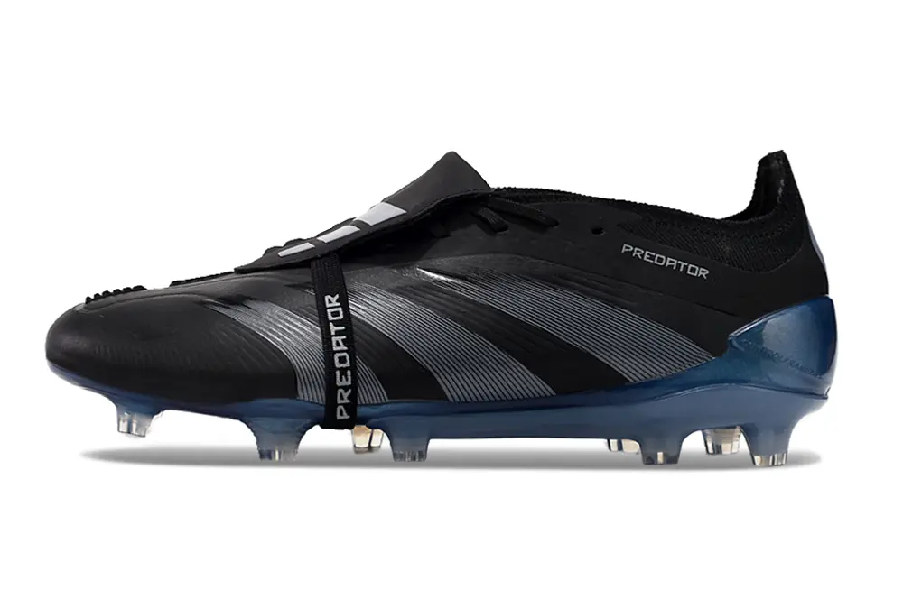 Adidas Predator Elite Foldover Tongue FG - Black/Silver/Blue