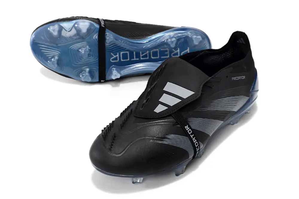 Adidas Predator Elite Foldover Tongue FG - Black/Silver/Blue