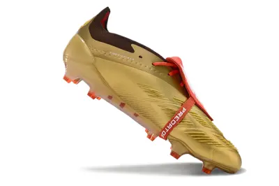 Adidas Predator Elite Foldover Tongue FG - Gold/Crisp White/Deep Brown
