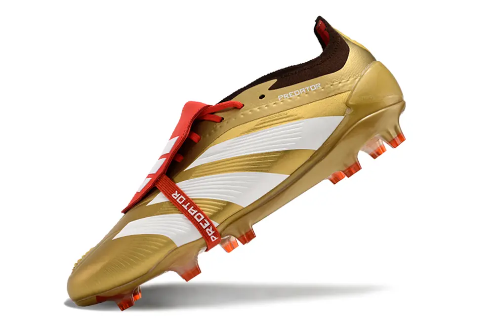 Adidas Predator Elite Foldover Tongue FG - Gold/Crisp White/Deep Brown