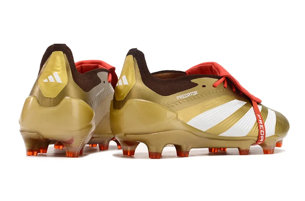 Adidas Predator Elite Foldover Tongue FG - Gold/Crisp White/Deep Brown