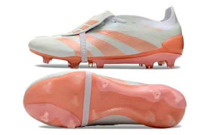 Adidas Predator Elite Foldover Tongue FG - White/Peach Mist/Sunset Coral