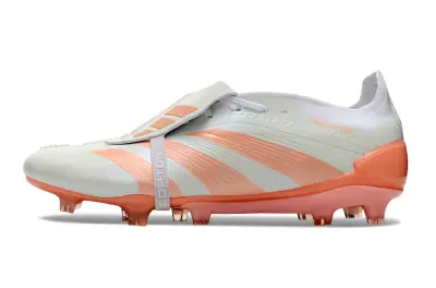 Adidas Predator Elite Foldover Tongue FG - White/Peach Mist/Sunset Coral