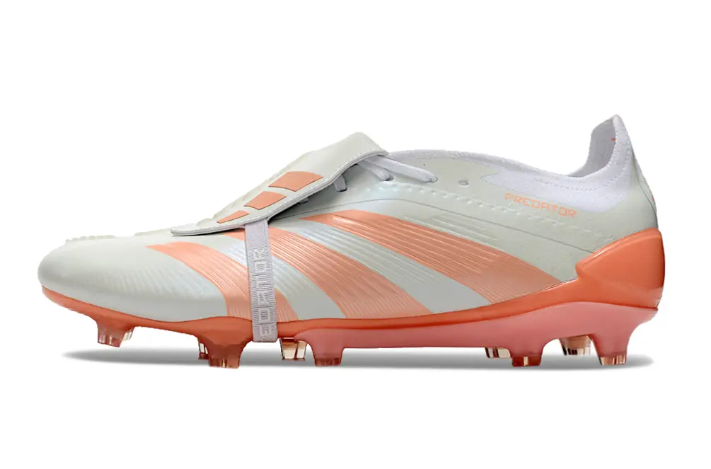 Adidas Predator Elite Foldover Tongue FG - White/Peach Mist/Sunset Coral