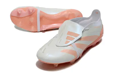 Adidas Predator Elite Foldover Tongue FG - White/Peach Mist/Sunset Coral