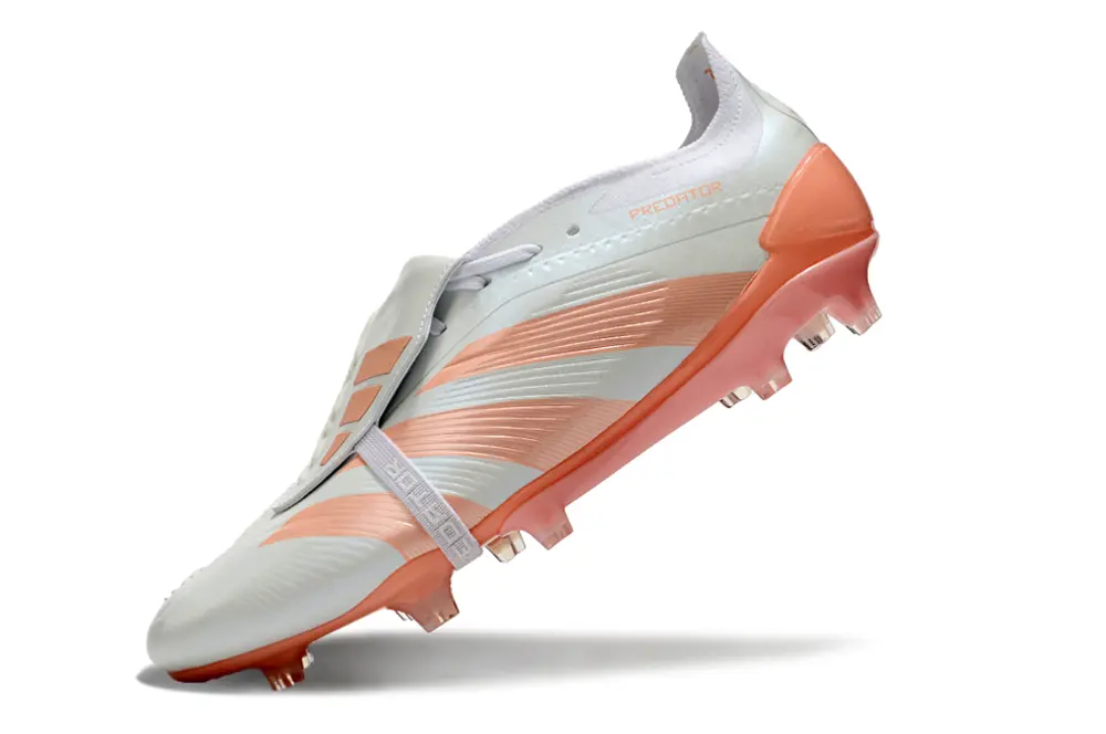 Adidas Predator Elite Foldover Tongue FG - White/Peach Mist/Sunset Coral