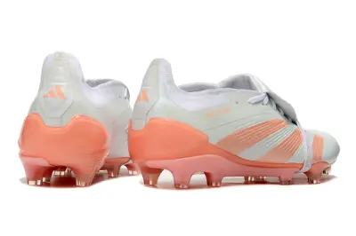 Adidas Predator Elite Foldover Tongue FG - White/Peach Mist/Sunset Coral
