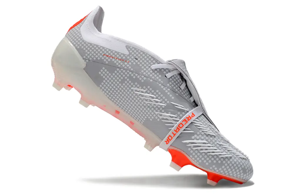 Adidas Predator Elite Foldover Tongue FG - Gray/Vibrant Orange/White