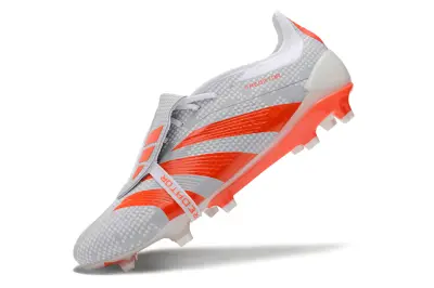 Adidas Predator Elite Foldover Tongue FG - Gray/Vibrant Orange/White