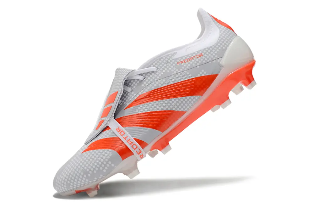 Adidas Predator Elite Foldover Tongue FG - Gray/Vibrant Orange/White