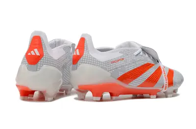 Adidas Predator Elite Foldover Tongue FG - Gray/Vibrant Orange/White