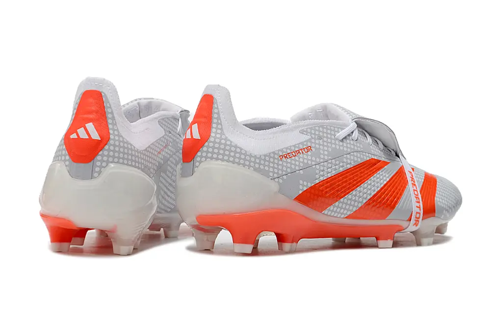 Adidas Predator Elite Foldover Tongue FG - Gray/Vibrant Orange/White