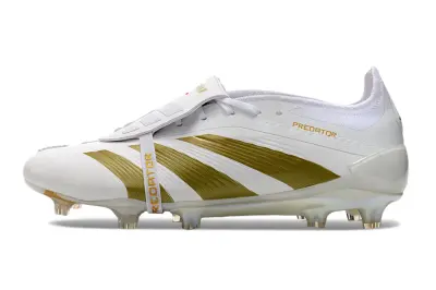Adidas Predator Elite Foldover Tongue FG - White/Metallic Gold/Black