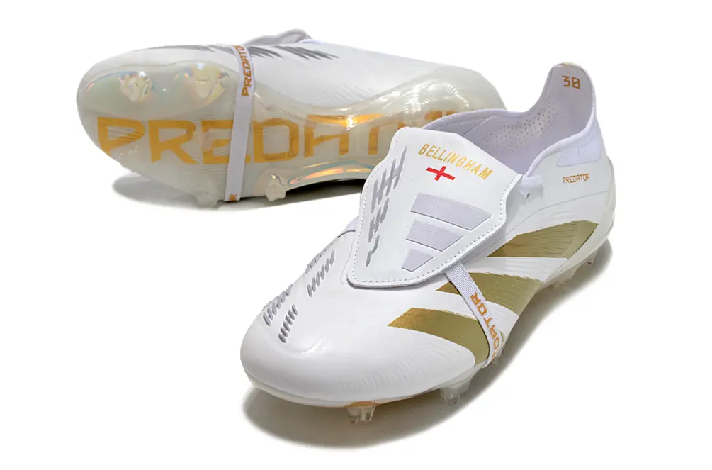 Adidas Predator Elite Foldover Tongue FG - White/Metallic Gold/Black