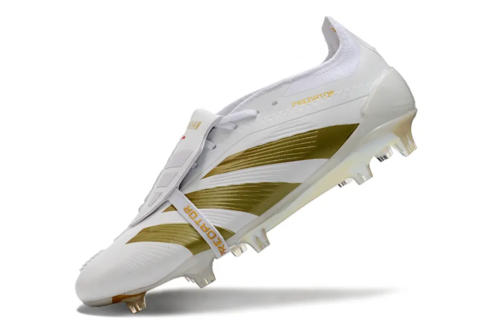 Adidas Predator Elite Foldover Tongue FG - White/Metallic Gold/Black