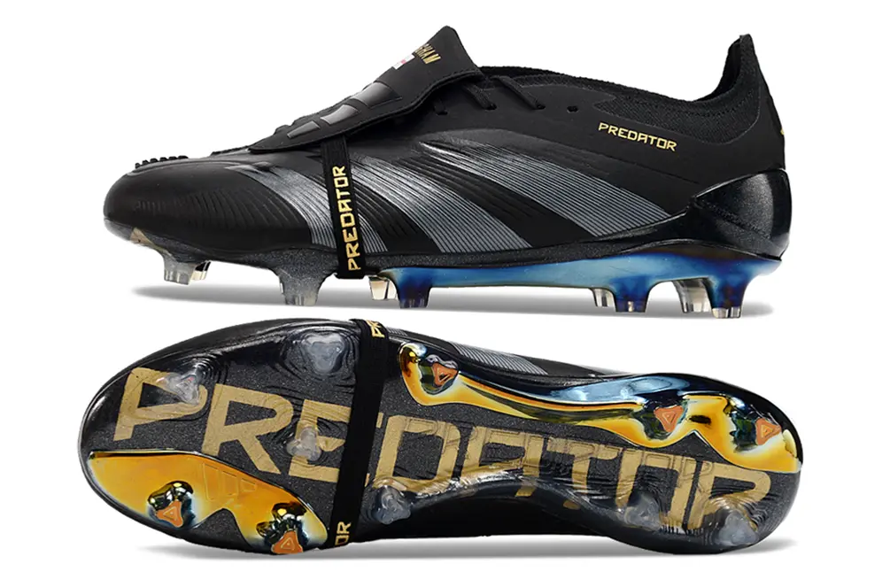 Adidas Predator Elite Foldover Tongue FG - Black/Midnight Black/Sleek Silver