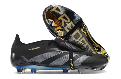Adidas Predator Elite Foldover Tongue FG - Black/Midnight Black/Sleek Silver