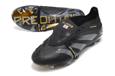 Adidas Predator Elite Foldover Tongue FG - Black/Midnight Black/Sleek Silver