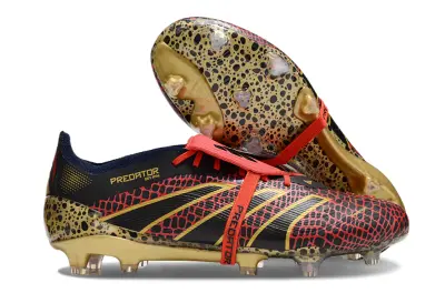 Adidas Predator Elite Foldover Tongue FG - Red/Black/Gold