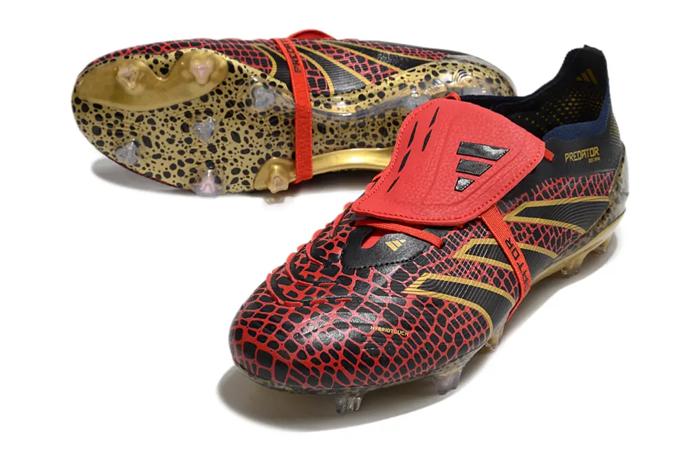 Adidas Predator Elite Foldover Tongue FG - Red/Black/Gold