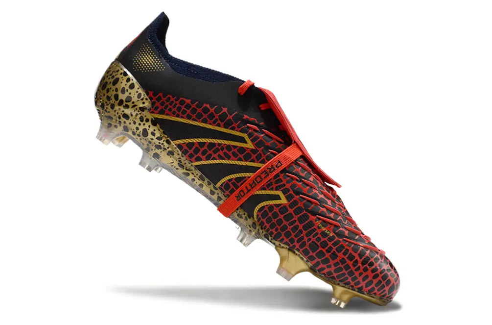 Adidas Predator Elite Foldover Tongue FG - Red/Black/Gold
