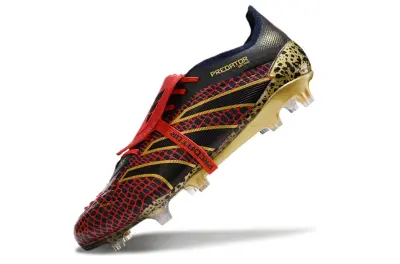 Adidas Predator Elite Foldover Tongue FG - Red/Black/Gold