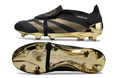 Jude Bellingham x Adidas Predator Elite Foldover Tongue FG - Black/Gold Metallic/Black Pearl