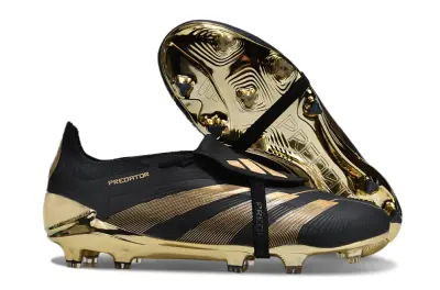 Jude Bellingham x Adidas Predator Elite Foldover Tongue FG - Black/Gold Metallic/Black Pearl