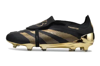 Jude Bellingham x Adidas Predator Elite Foldover Tongue FG - Black/Gold Metallic/Black Pearl