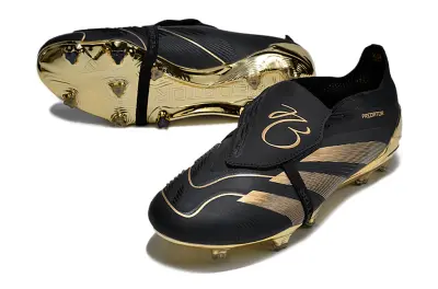 Jude Bellingham x Adidas Predator Elite Foldover Tongue FG - Black/Gold Metallic/Black Pearl