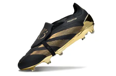 Jude Bellingham x Adidas Predator Elite Foldover Tongue FG - Black/Gold Metallic/Black Pearl