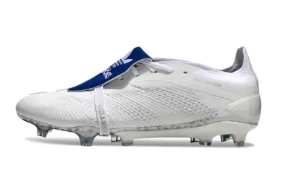 David Beckham x Adidas Predator Elite Foldover Tongue FG - White/Navy Blue/Silver Grey