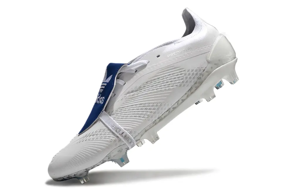 David Beckham x Adidas Predator Elite Foldover Tongue FG - White/Navy Blue/Silver Grey