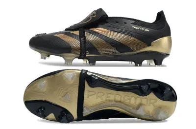 Jude Bellingham x Adidas Predator Elite Foldover Tongue FG - Black/Metallic Gold/Black