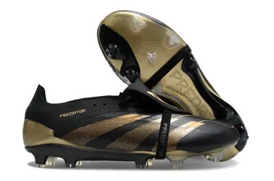 Jude Bellingham x Adidas Predator Elite Foldover Tongue FG - Black/Metallic Gold/Black