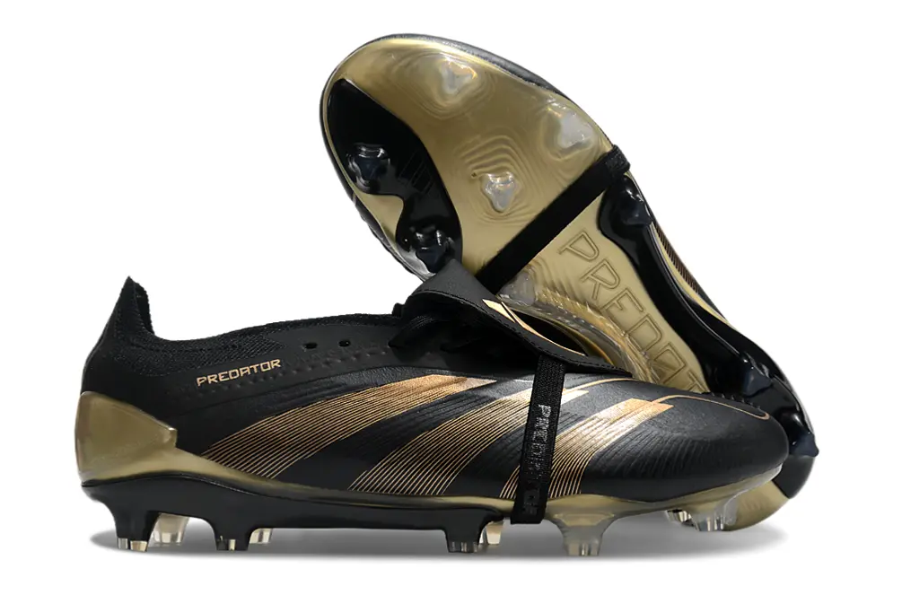 Jude Bellingham x Adidas Predator Elite Foldover Tongue FG - Black/Metallic Gold/Black