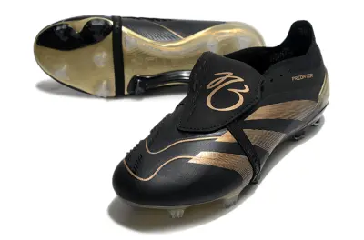 Jude Bellingham x Adidas Predator Elite Foldover Tongue FG - Black/Metallic Gold/Black