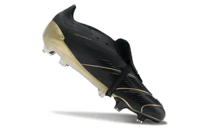 Jude Bellingham x Adidas Predator Elite Foldover Tongue FG - Black/Metallic Gold/Black