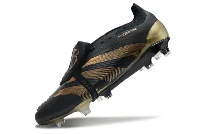 Jude Bellingham x Adidas Predator Elite Foldover Tongue FG - Black/Metallic Gold/Black