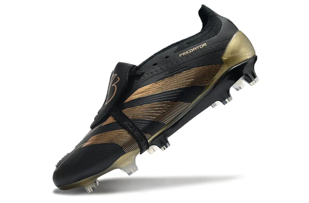 Jude Bellingham x Adidas Predator Elite Foldover Tongue FG - Black/Metallic Gold/Black