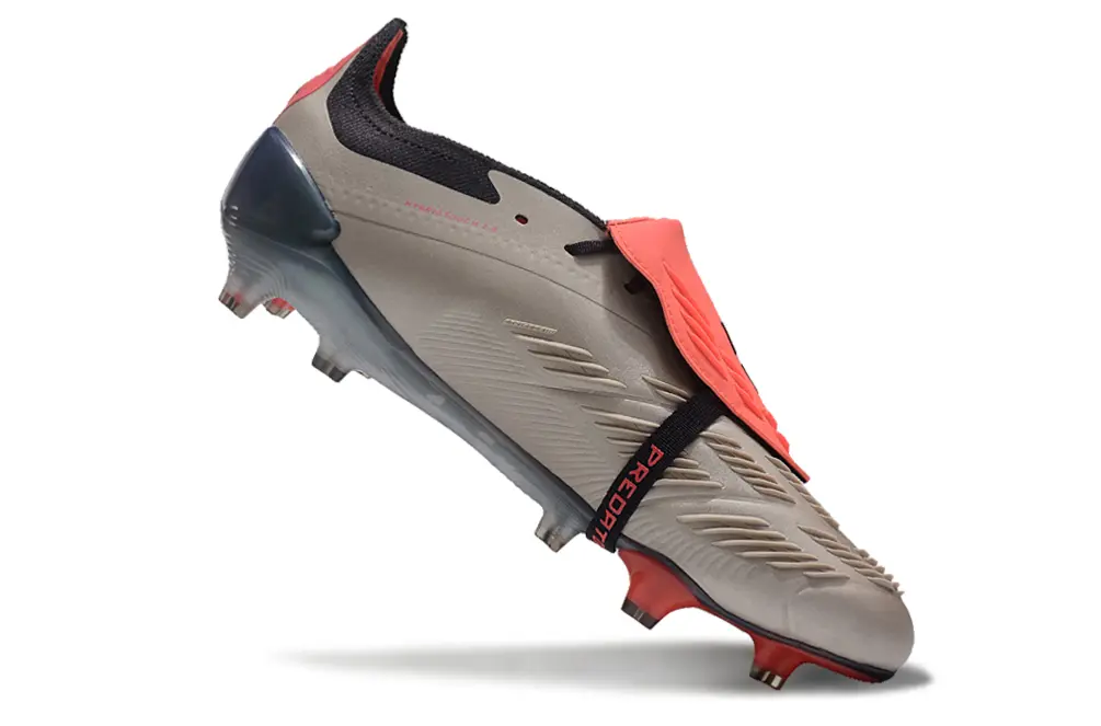 Adidas Predator Elite Foldover Tongue FG - Grey/Coral Red/Shiny Black