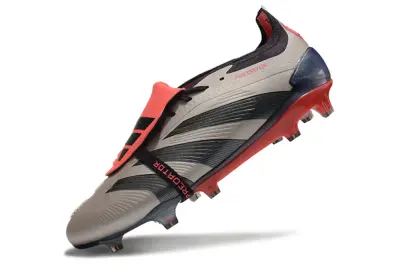 Adidas Predator Elite Foldover Tongue FG - Grey/Coral Red/Shiny Black