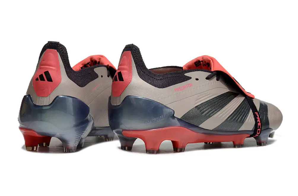 Adidas Predator Elite Foldover Tongue FG - Grey/Coral Red/Shiny Black