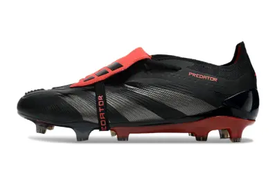 Adidas Predator Elite Foldover Tongue FG - Black/Crimson Red/Jet Black