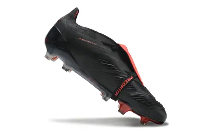 Adidas Predator Elite Foldover Tongue FG - Black/Crimson Red/Jet Black