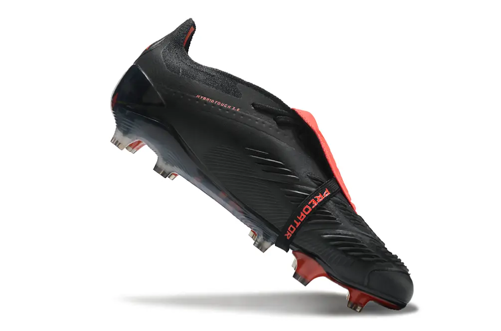 Adidas Predator Elite Foldover Tongue FG - Black/Crimson Red/Jet Black