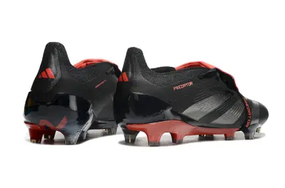 Adidas Predator Elite Foldover Tongue FG - Black/Crimson Red/Jet Black