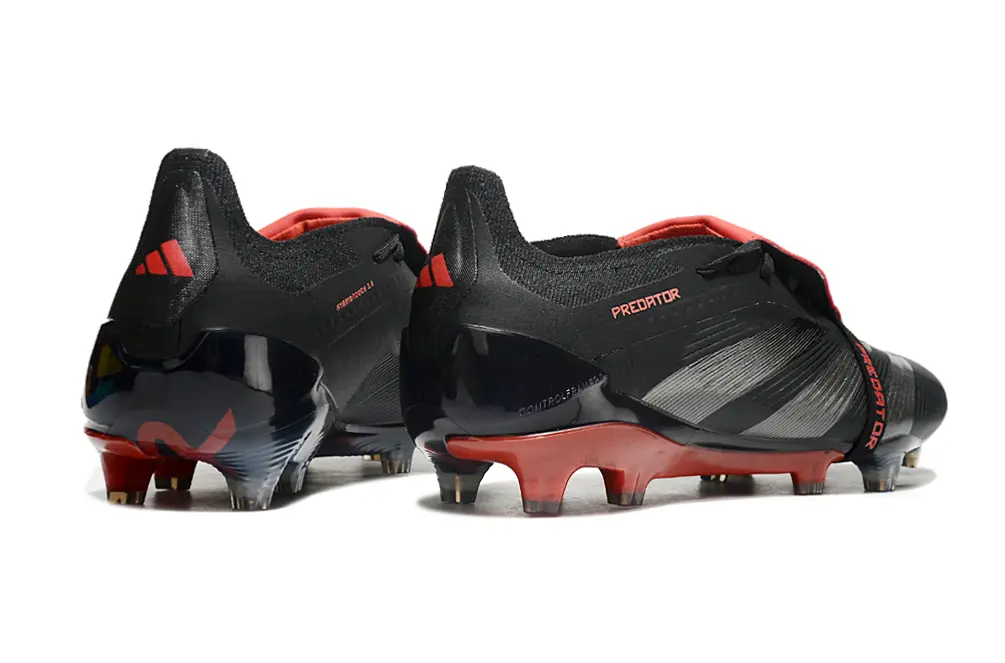 Adidas Predator Elite Foldover Tongue FG - Black/Crimson Red/Jet Black