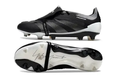 Adidas Predator Elite Foldover Tongue FG - Black/Midnight Black/Steel Grey