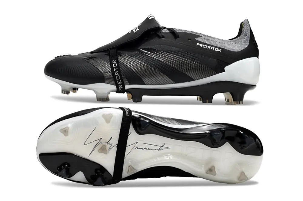 Adidas Predator Elite Foldover Tongue FG - Black/Midnight Black/Steel Grey